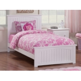 Nantucket Twin Bed w/ Matching Footboard in White