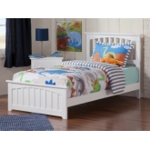 Mission Twin Bed w/ Matching Footboard in White