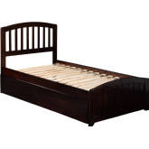 Richmond Twin Bed w/ Matching Footboard & Urban Trundle Bed in Espresso