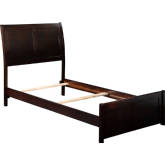 Portland Twin XL Bed w/ Matching Footboard in Espresso