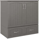 Southampton Murphy Bed Chest Twin XL Grey with Charging Station