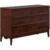 Santa Fe Queen Murphy Bed Chest with Built in Charger & Mattress in Walnut Finish Wood