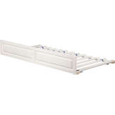 Raised Panel Twin Trundle Bed in White Finish