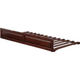 Raised Panel Twin Trundle Bed in Walnut Finish