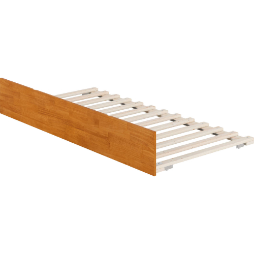 Urban Twin Trundle Bed in Light Toffee Finish Wood