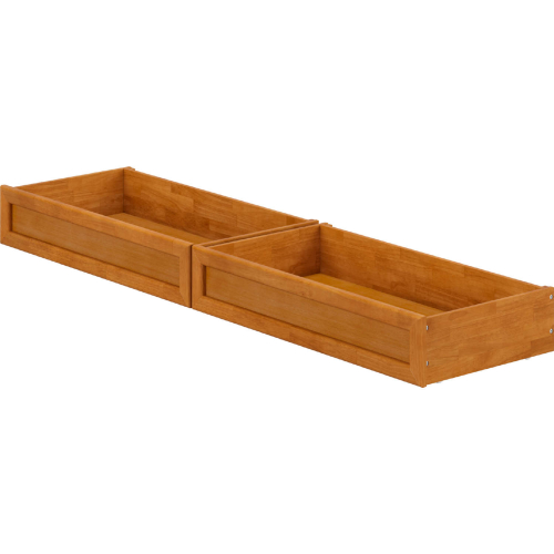 MCM Queen King Twin XL Under Bed Drawers in Light Toffee