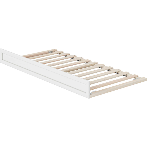 MCM Twin Trundle in White Wood
