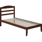 Warren Twin XL Bed in Walnut Finish