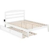 Warren Queen Bed with Twin XL Trundle in Grey Finish