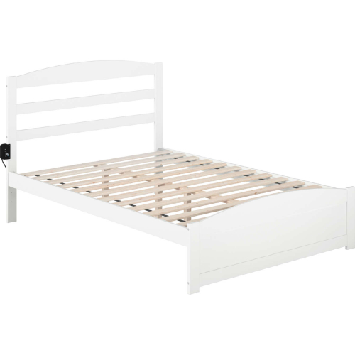 Warren Full Bed with Footboard in White Finish