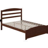 Warren Full Bed with Footboard in Walnut Finish