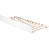 Island Trundle Bed Twin XL White Finish