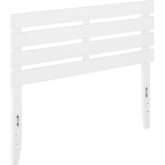 Oxford Full Headboard with USB Turbo Charger in White