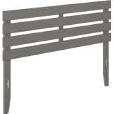 Oxford Queen Headboard with USB Turbo Charger in Grey