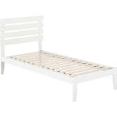 Oxford Twin Extra Long Bed with USB Turbo Charger in White