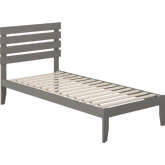 Oxford Twin Extra Long Bed with USB Turbo Charger in Grey