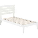 Oxford Twin Bed with USB Turbo Charger in White