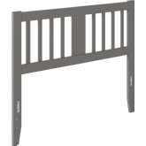 Tahoe Full Headboard with USB Turbo Charger in Grey