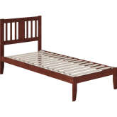 Tahoe Twin XL Bed with USB Turbo Charger in Walnut