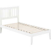 Tahoe Twin Bed with USB Turbo Charger in White