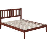 Tahoe Queen Bed with USB Turbo Charger in Walnut