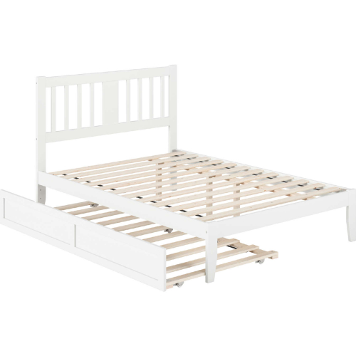 Tahoe Full Bed with USB Turbo Charger & Twin Trundle in White