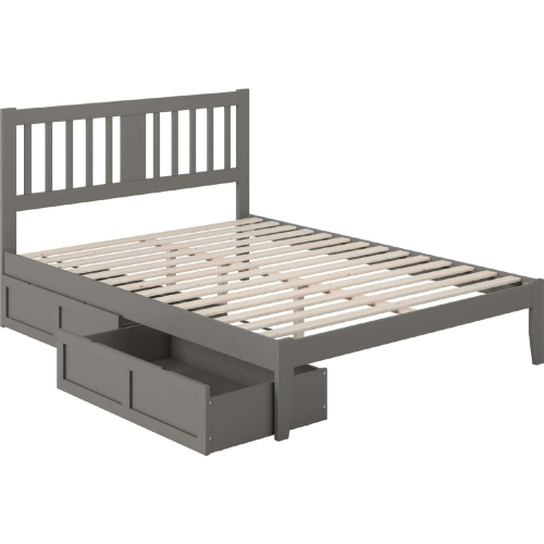 Tahoe Queen Bed with USB Turbo Charger & 2 XL Drawers in Grey