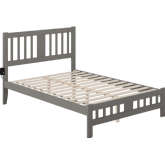 Tahoe Full Bed with Footboard in Grey Finish