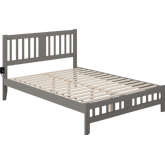 Tahoe Queen Bed with Footboard in Grey Finish