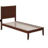 NoHo Twin XL Bed in Walnut Finish