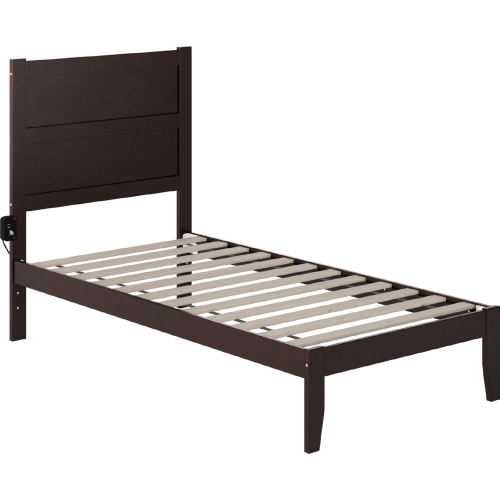 NoHo Twin Bed in Espresso Finish Wood