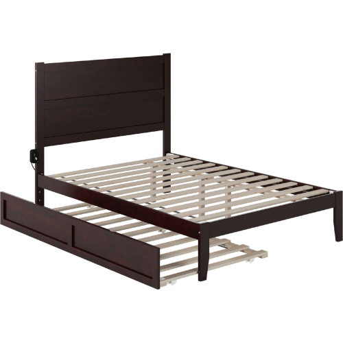 NoHo Full Bed with Twin Trundle in Espresso Finish Wood