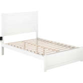 NoHo Full Bed with Footboard in White Finish