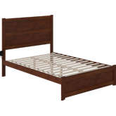 NoHo Full Bed with Footboard in Walnut Finish