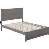 NoHo Queen Bed with Footboard in Grey Finish