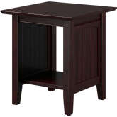 Nantucket End Table in Espresso