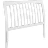 Orleans Full Sleigh Slat Headboard with USB in White Finish Wood