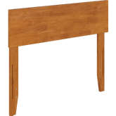 Orlando Twin Panel Headboard with USB in Light Toffee Finish Wood