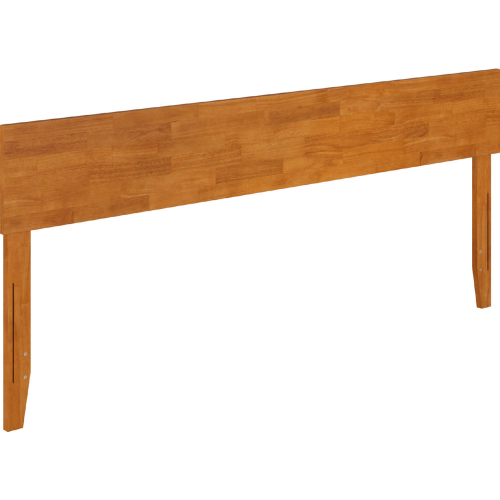 Orlando King Panel Headboard with USB in Light Toffee Finish Wood