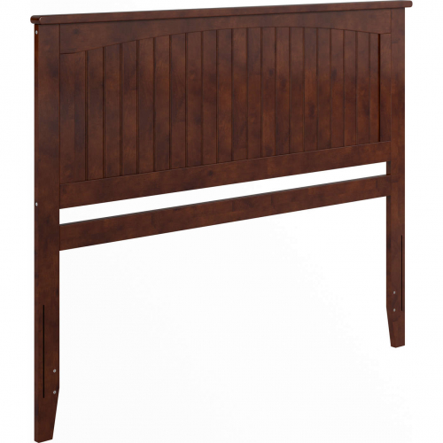 Nantucket Queen Panel Headboard with USB in Walnut Finish Wood