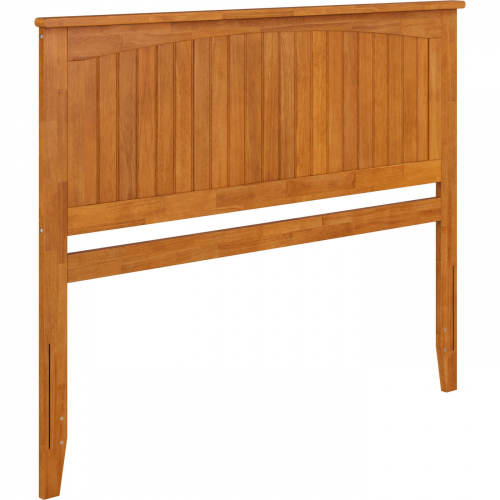 Nantucket Queen Panel Headboard with USB in Light Toffee Finish Wood