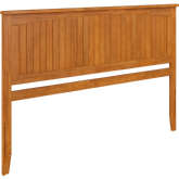 Nantucket King Panel Headboard with USB in Light Toffee Finish Wood