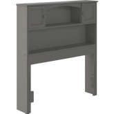 Newport Bookcase Headboard Twin Atlantic Grey