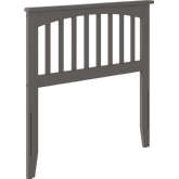 Mission Twin Headboard in Atlantic Grey