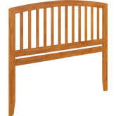 Richmond Queen Headboard with USB in Light Toffee Finish Wood