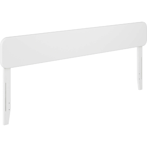 Florence King Headboard in White Finish Solid Wood