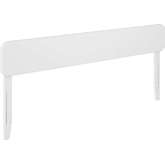 Florence King Headboard in White Finish Solid Wood