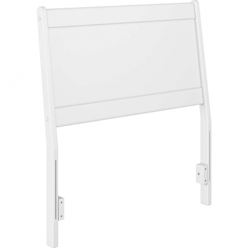 Casanova Twin Panel Headboard in White Solid Wood