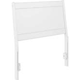Casanova Twin Panel Headboard in White Solid Wood