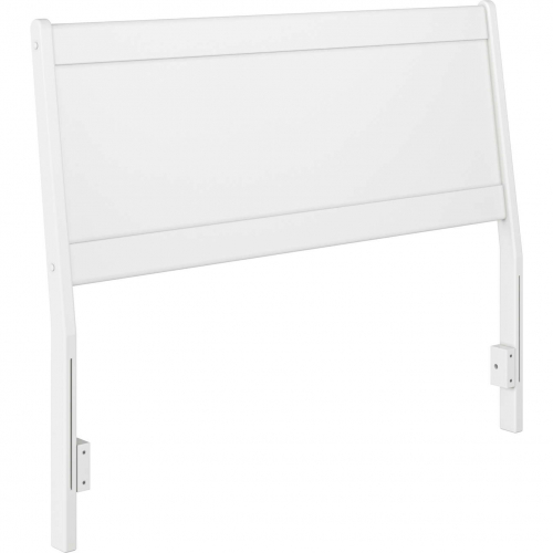 Casanova Full Panel Headboard in White Solid Wood